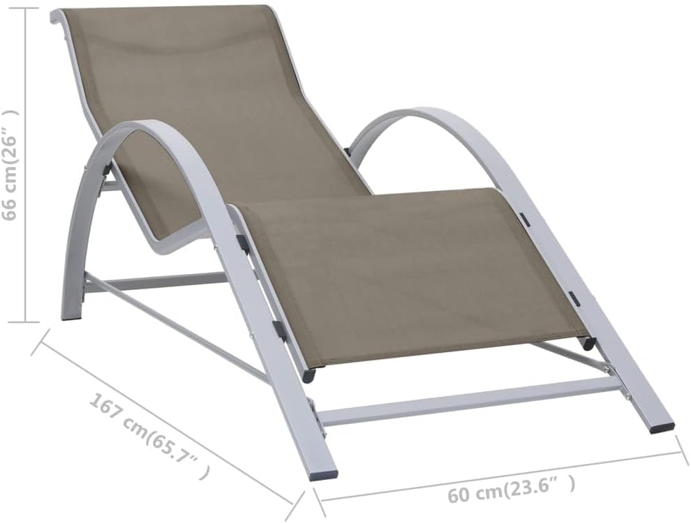 vidaXL 2X Sonnenliege mit Tisch Gartenliege Relaxliege Liege Gartenmöbel Liegestuhl Strandliege Frei