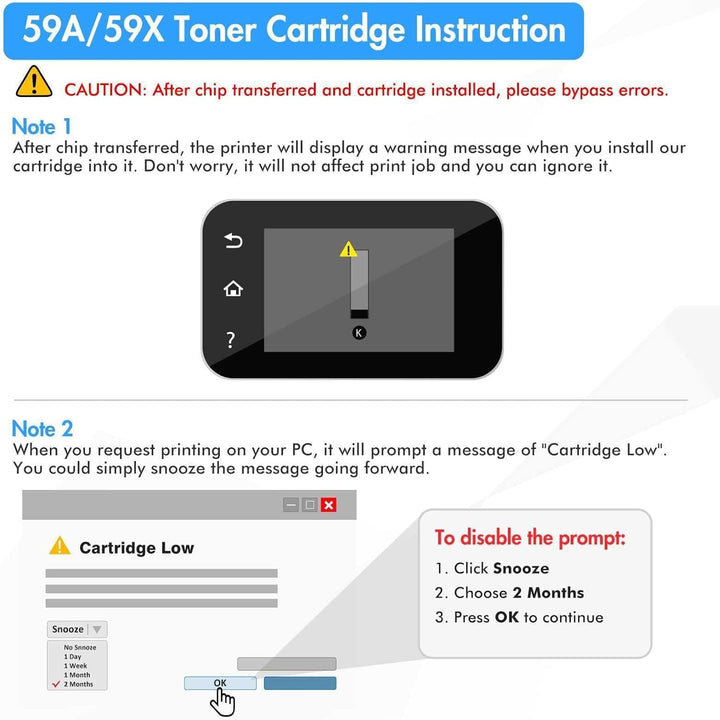 TRUE IMAGE Kompatibel Tonerkartusche als Ersatz für HP 59A CF259A Laserjet Pro M404dn Toner M404dw M