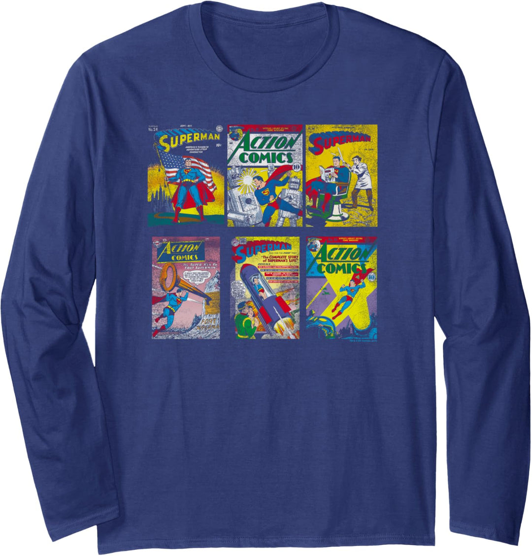 Superman Covers Langarmshirt