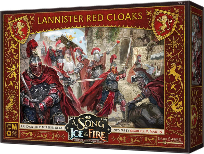 A Song of Ice and Fire Tabletop Miniatures Game Lannister Red Cloaks Unit Box,Strategiespiel für Jug