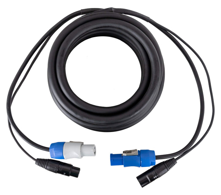 Pronomic Stage PPX-5 Hybridkabel Powerplug/XLR - Kombi-Kabel für Stromversorgung und Audiosignal zu