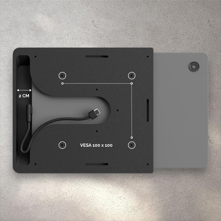 Cleverstation Tablet Wandhalterung - Slide-In Halterung passend für Samsung Galaxy Tab Tablets, für