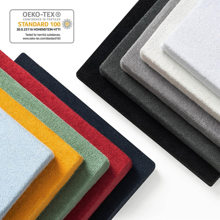 Blumtal® Frottee Spannbettlaken 100x200 cm - Oeko-TEX zertifiziertes Spannbetttuch 100x200 cm - Frot