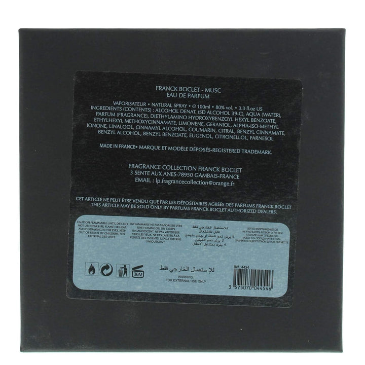 Franck Boclet Eau De Parfum Unisex, 100 ml