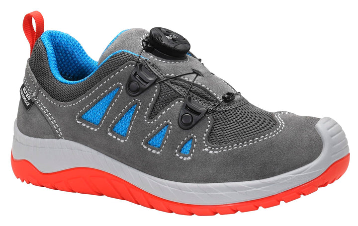 ELTEN Kinderschuhe Outdoor Maddox Kids BOA Black-red Low für Mädchen und Jungen 32 EU Grau Rot, 32 E