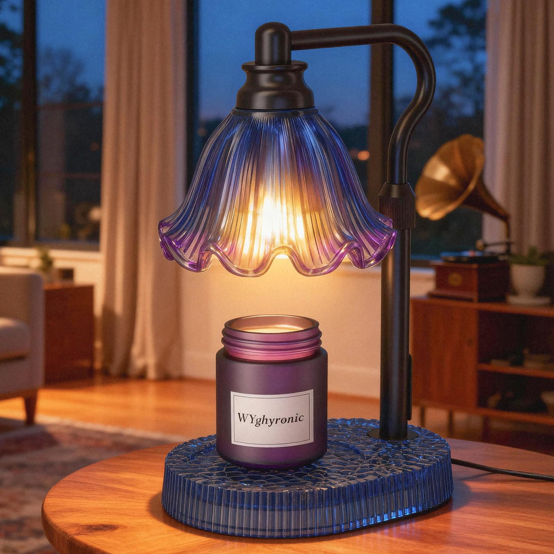 Kerzenwärmer Lampe mit Timer & dimmbare 4-Stufen-Helligkeit - einstellbare Höhe, für neue Haus Schla