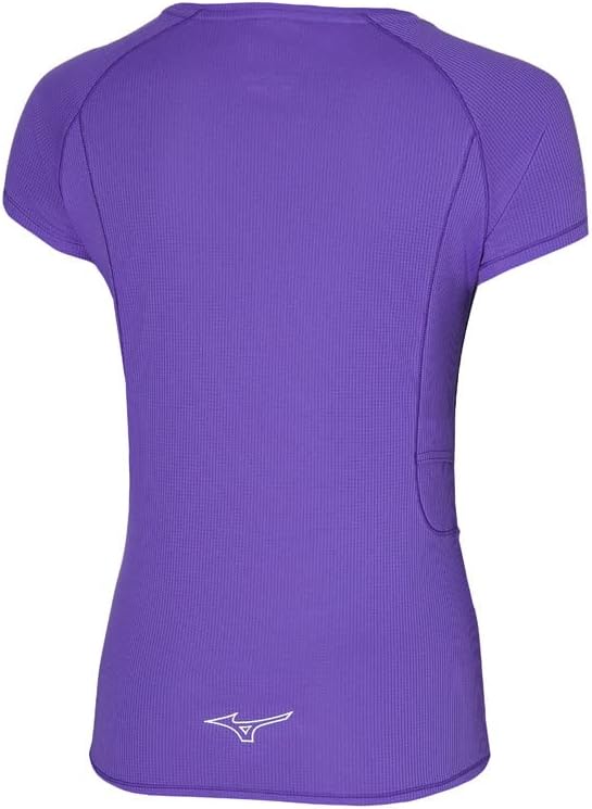 Mizuno Damen Aero Ss Tee T-Shirt S Simply Purple, S Simply Purple