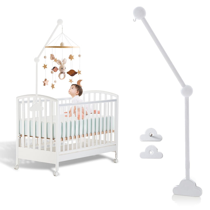 Baby Mobile Halterung Holz Weiss Wolken: Nizirioo Mobile Halterung Babybett Klingelhalterung mobile