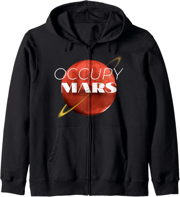 Occupy Mars Terraforming Rakete Weltraum Planet Nuke Mars Kapuzenjacke