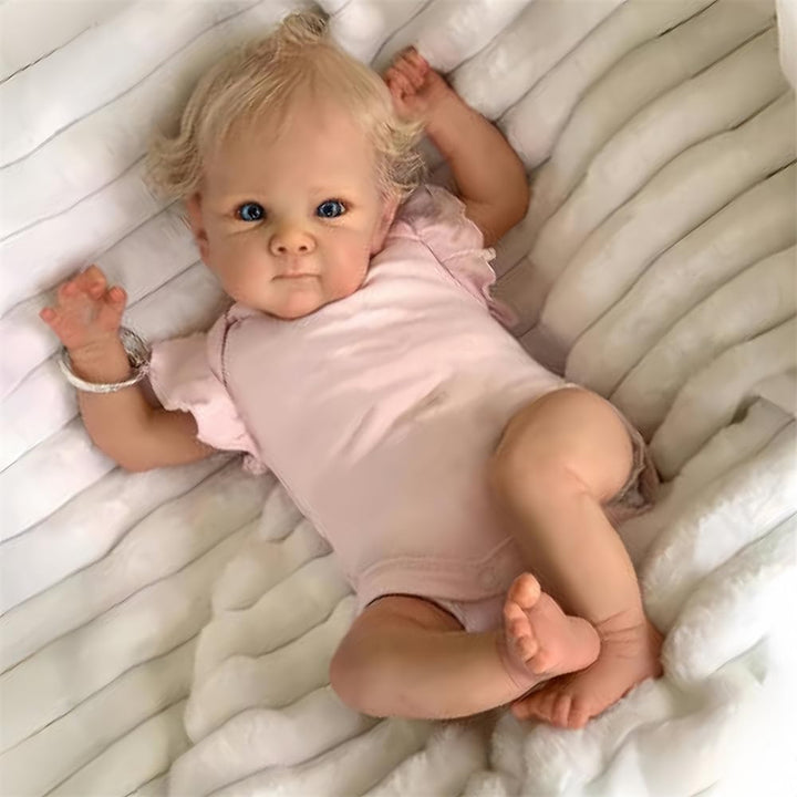 ZIYIUI Lebensechte Reborn Babys Puppe Reborn Babypuppen Mädchen Silikon Dolls Kinder Spielzeug Gesch