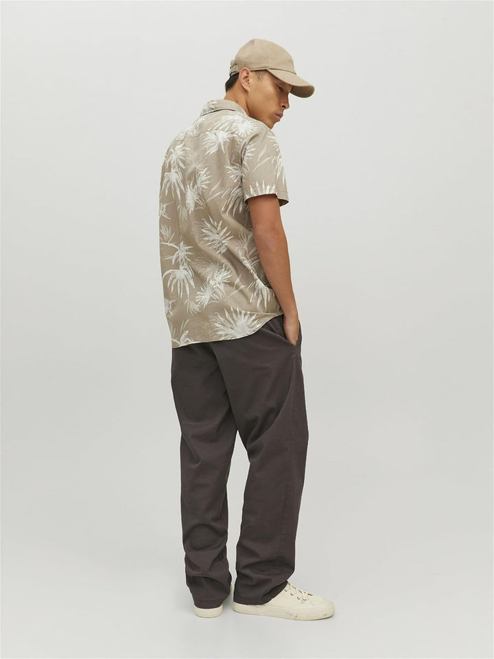 JACK & JONES Male Hawaii-Hemd Regular Fit Hawaii-Hemd L Crockery, L Crockery