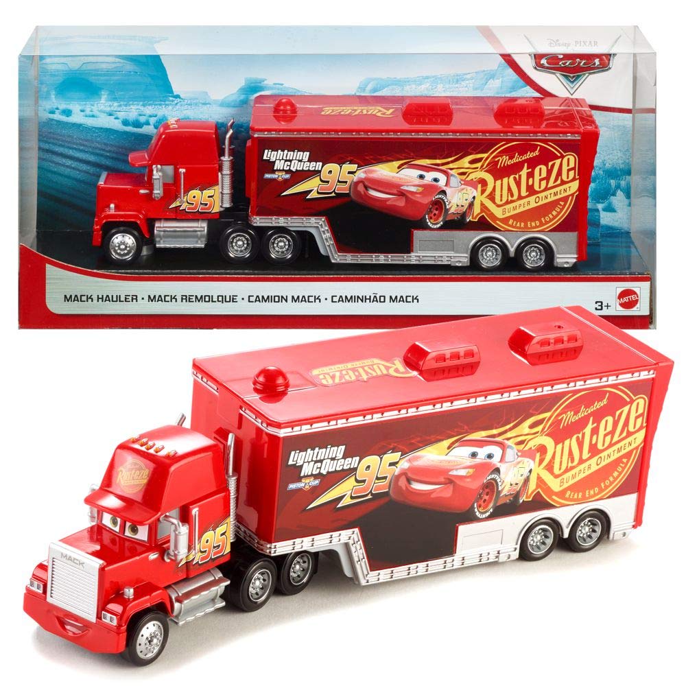 Disney Cars Mack Hauler Truck - mit Laderampe - Frachtraum für Lightning McQueen
