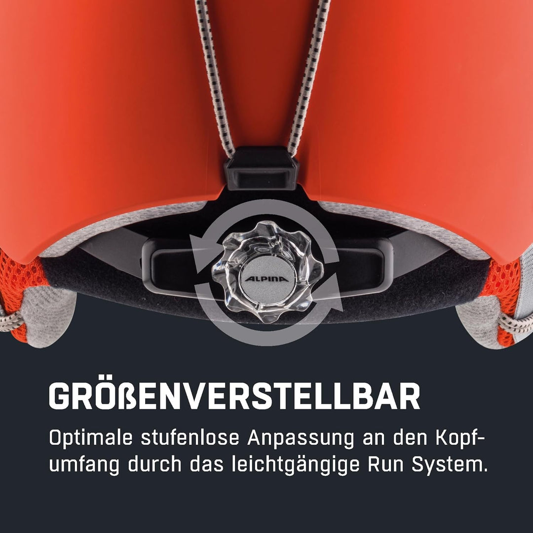 ALPINA ZUPO - Sicherer, Stossabsorbierender, Belüfteter & Schlagfester Skihelm Für Kinder pumpkin-or