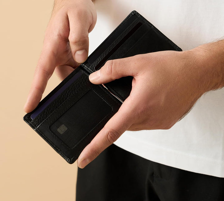 Zippo Herren Nappa Geldscheinklammer Portemonnaie Schwarz Geldbörse Schwarz (Schwarz)