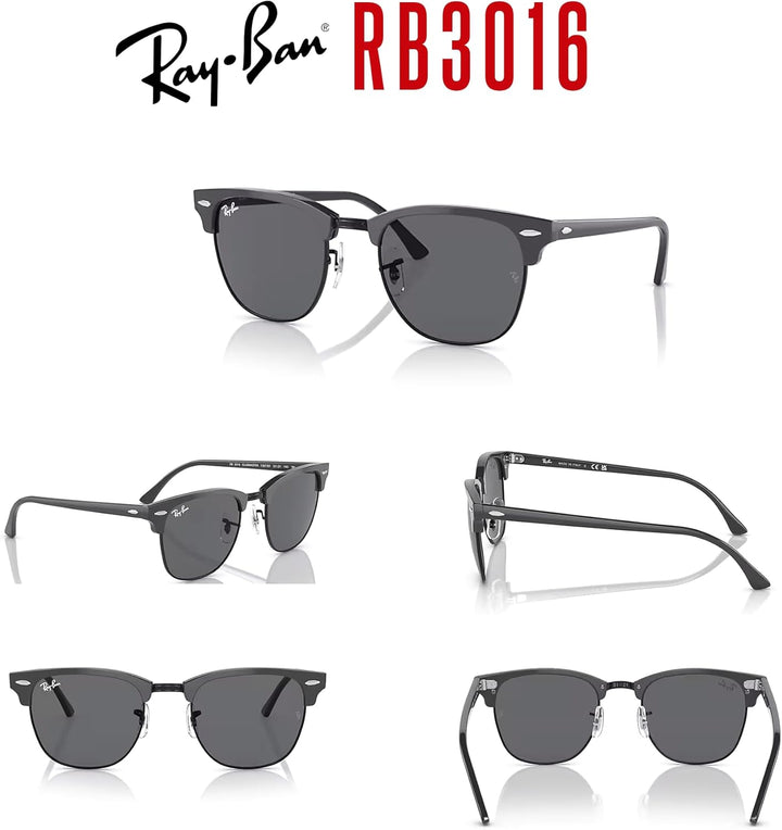 Ray-Ban RB3016 Sonnenbrille Polarisiert 51 mm Grün auf Schwarz/Dunkelgrau, Gr&amp;