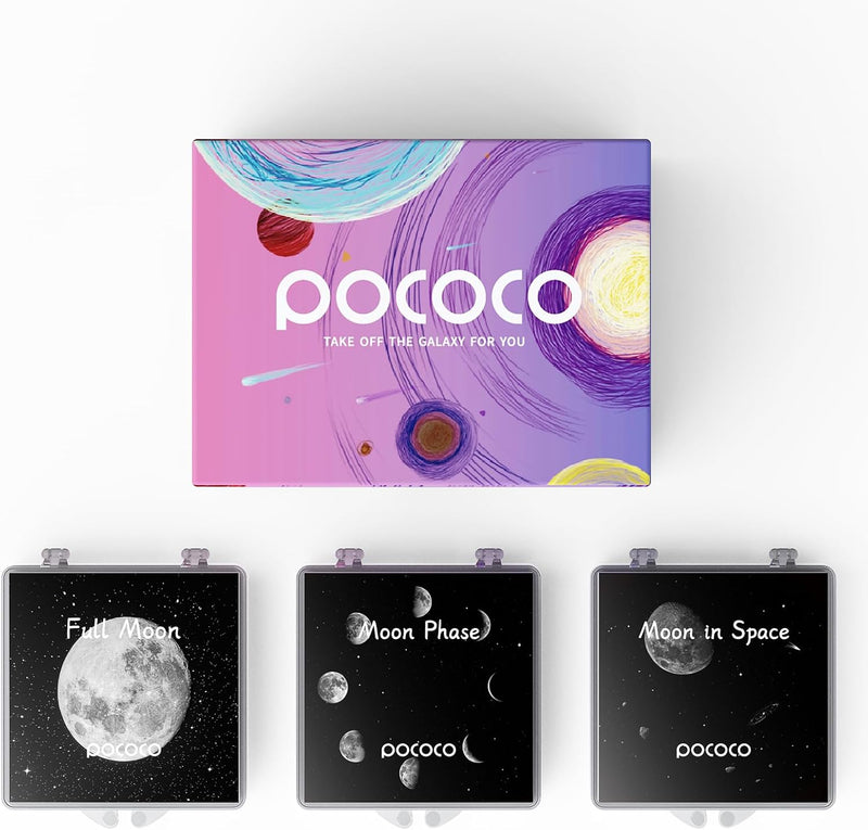 Realistische Scheiben Moon - Discs für POCOCO Galaxy Lite Star Projector Home Planetarium, 5k Ultra