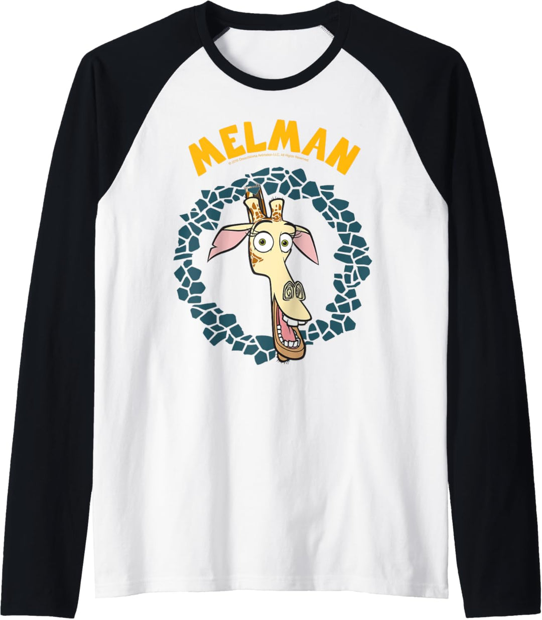 Madagascar Melman Large Circle Portrait Raglan