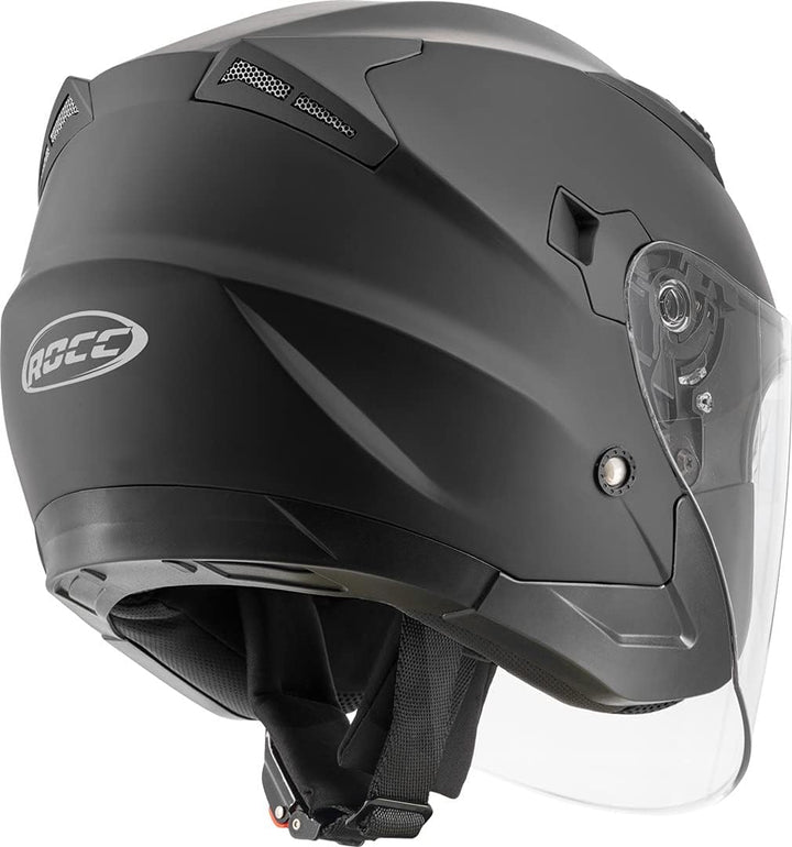 ROCC 210 Motorrad Jethelm (Black Matt,S (55/56))