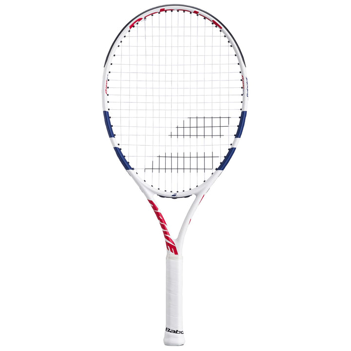 Babolat, Tennisschläger Modell Drive Junior, Einheitsgrösse, Weiss/Blau, Leicht, Griff für kleine Hä