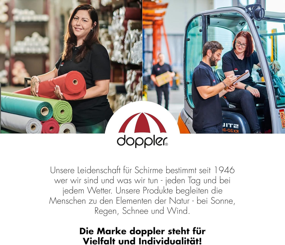 Doppler Gartenschirm Hülle Jack für Mittelmast-Schirm I Schutzhülle für Sonnenschirm mit max. Durchm