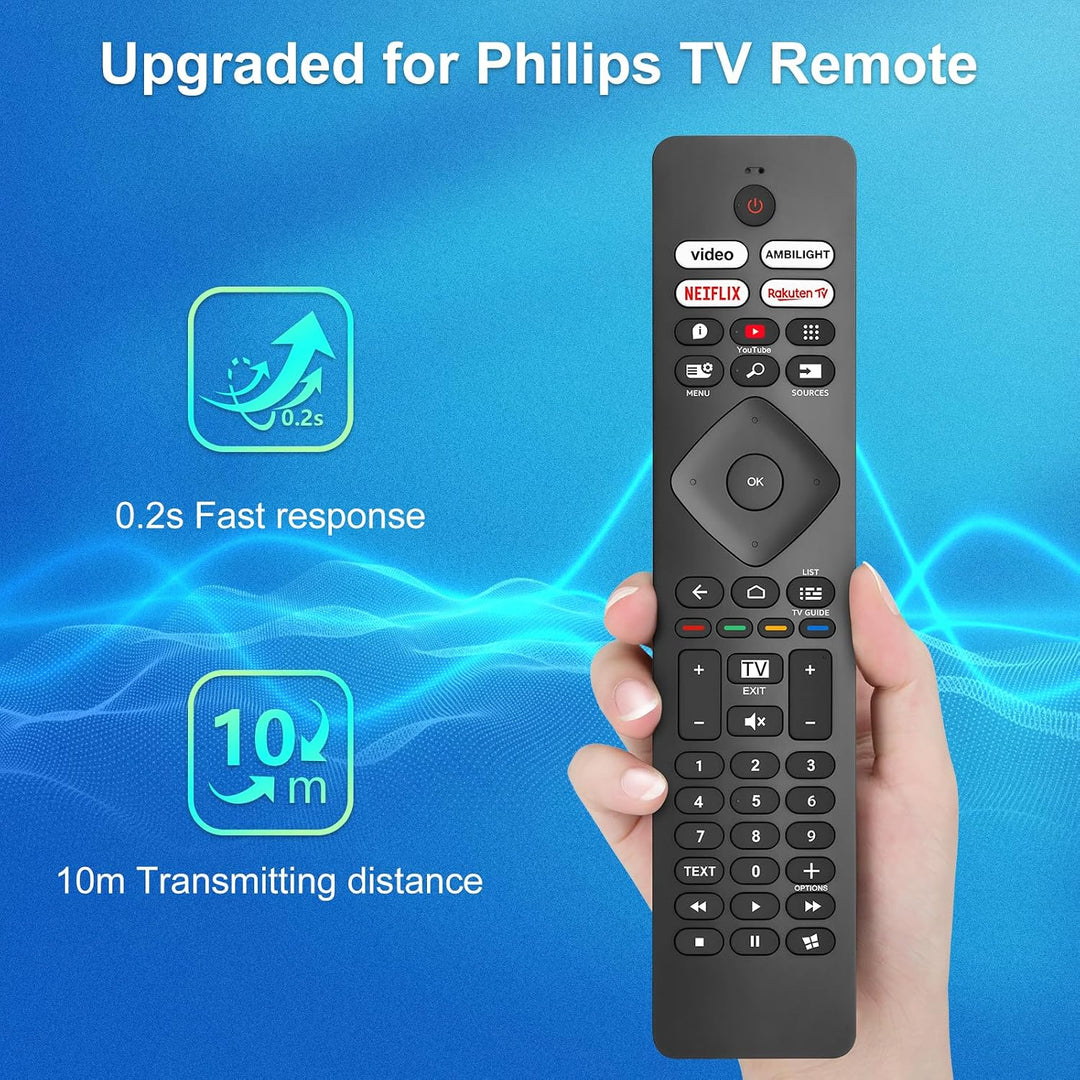 für Fernbedienung-Philips-Fernseher, Universal für Alle Philips Fernbedienung Smart TV, mit Ambiligh