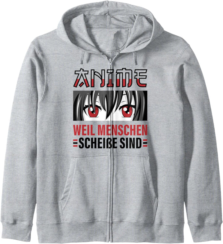 Lustiger Anime Spruch Kapuzenjacke