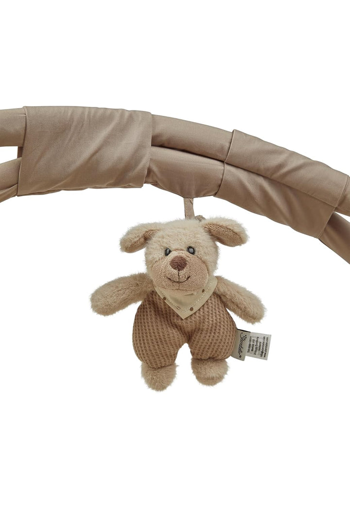 Sterntaler Spielbogen Hund Lucky - Spielbogen aus weichem Flausch, samtigem Velour und bedrucktem Ba