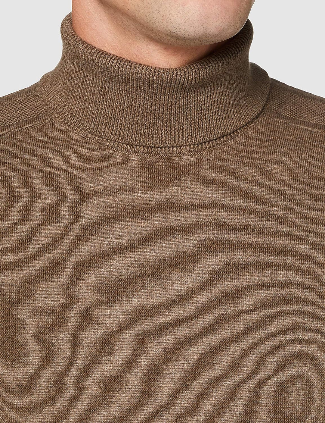 SELECTED HOMME Male Pullover Langarm Rollkragen S Braun (Teak/Melange), S Braun (Teak/Melange)