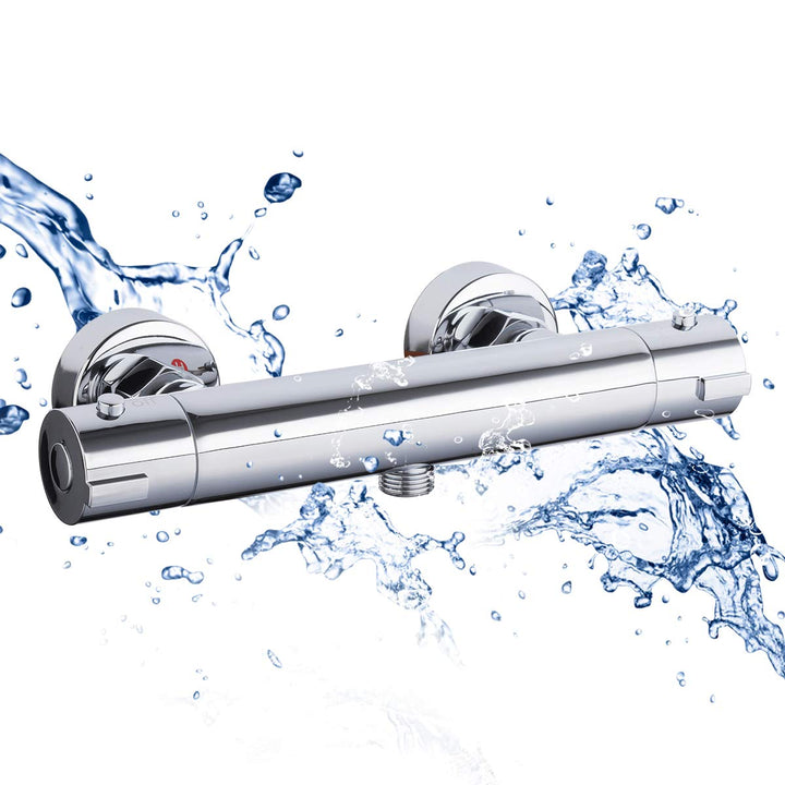 GAPPO Armatur Dusche Thermostat/mit 38℃ Sicherheitstaste/Dusche mischbatterie Messing Kern, Chrom Ch