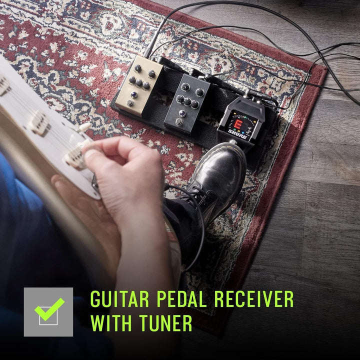 Shure GLXD16+ Dual Band Pro Digital Wireless System - Perfekt für Gitarre und Bass - 12 Stunden Akku