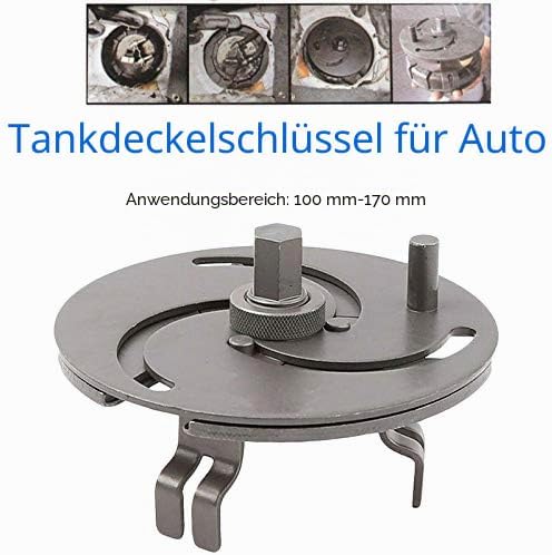 FireAngels Auto-Kraftstoffpumpen-Schraubenschlüssel, 3 Backen, verstellbar, 100–170 mm