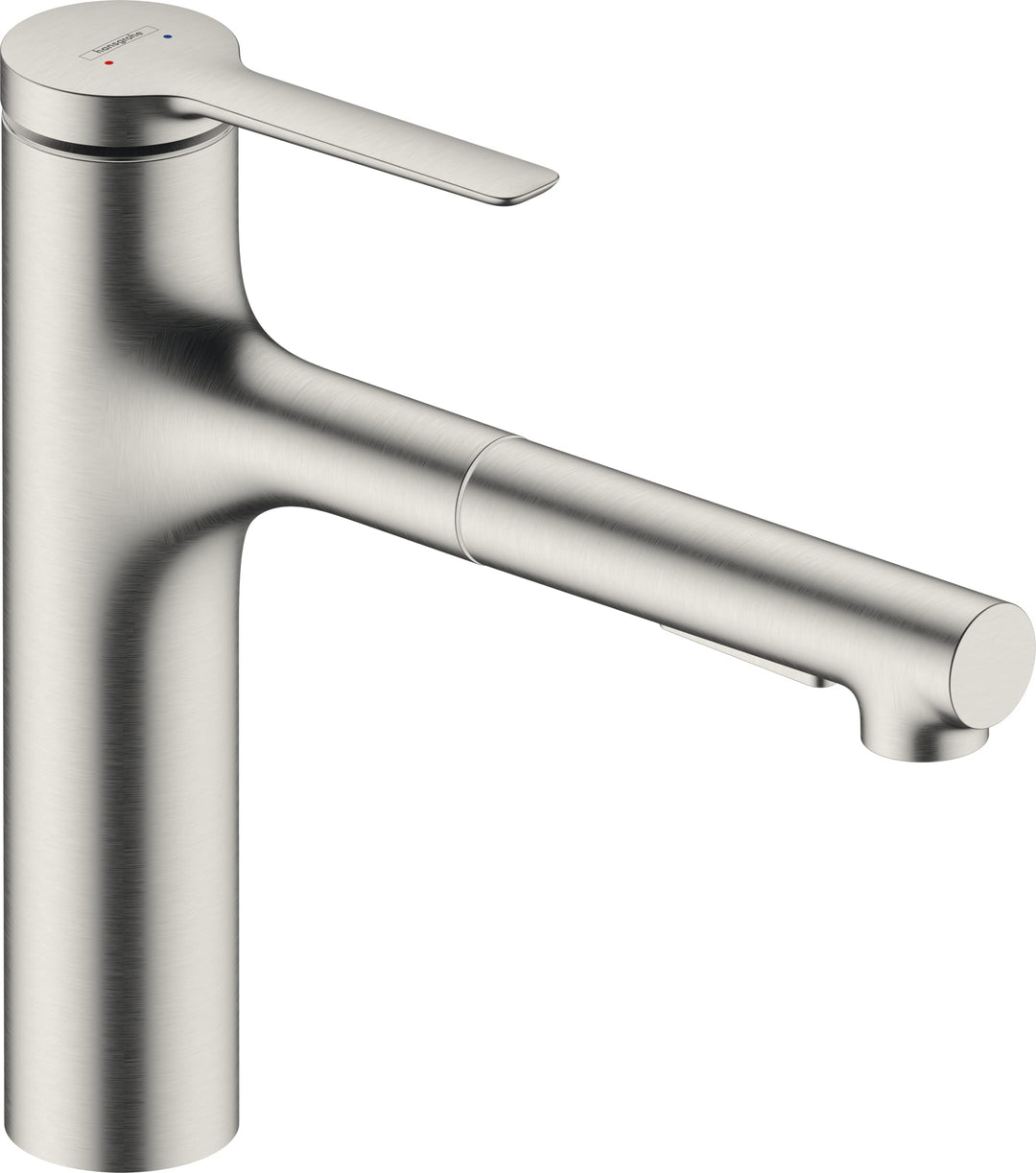 hansgrohe Zesis M33 - Küchenarmatur mit Metall Brause ausziehbar, 2 Strahlarten, Wasserhahn Küche mi