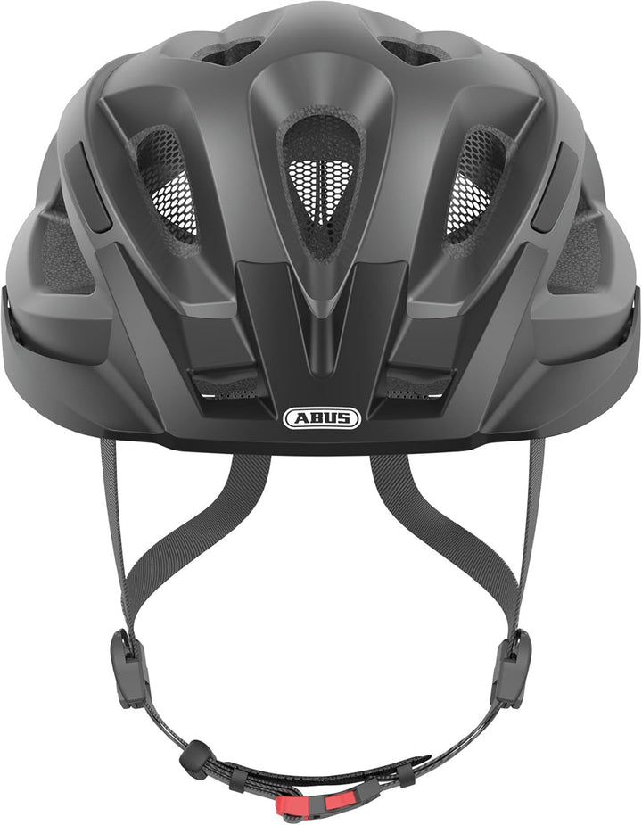 ABUS Stadthelm Aduro 2.0 - Allround-Fahrradhelm mit Licht - in sportivem Design für den Stadtverkehr