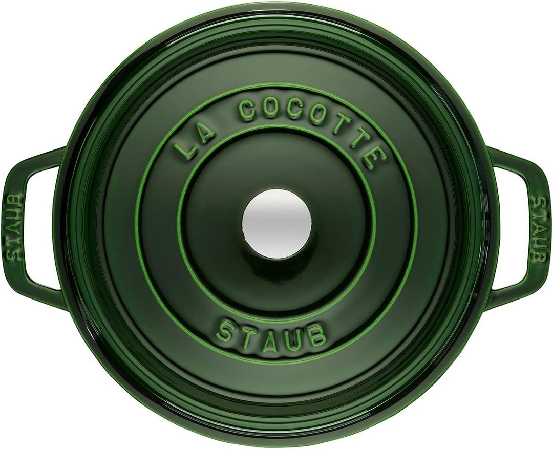 STAUB Gusseisen Bräter/Cocotte, Rund 24 cm, 3,8 L, Aromaregen Funktion, Für alle Herdarten geeignet,