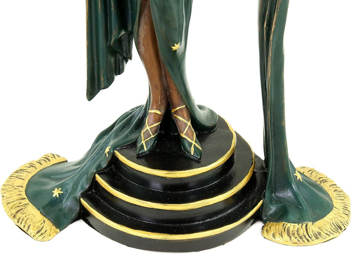 Art Deco Bronze - Tänzerin von Ferdinand Preiss - Französische Revuetänzerin - Bronzestatue - Zwanzi