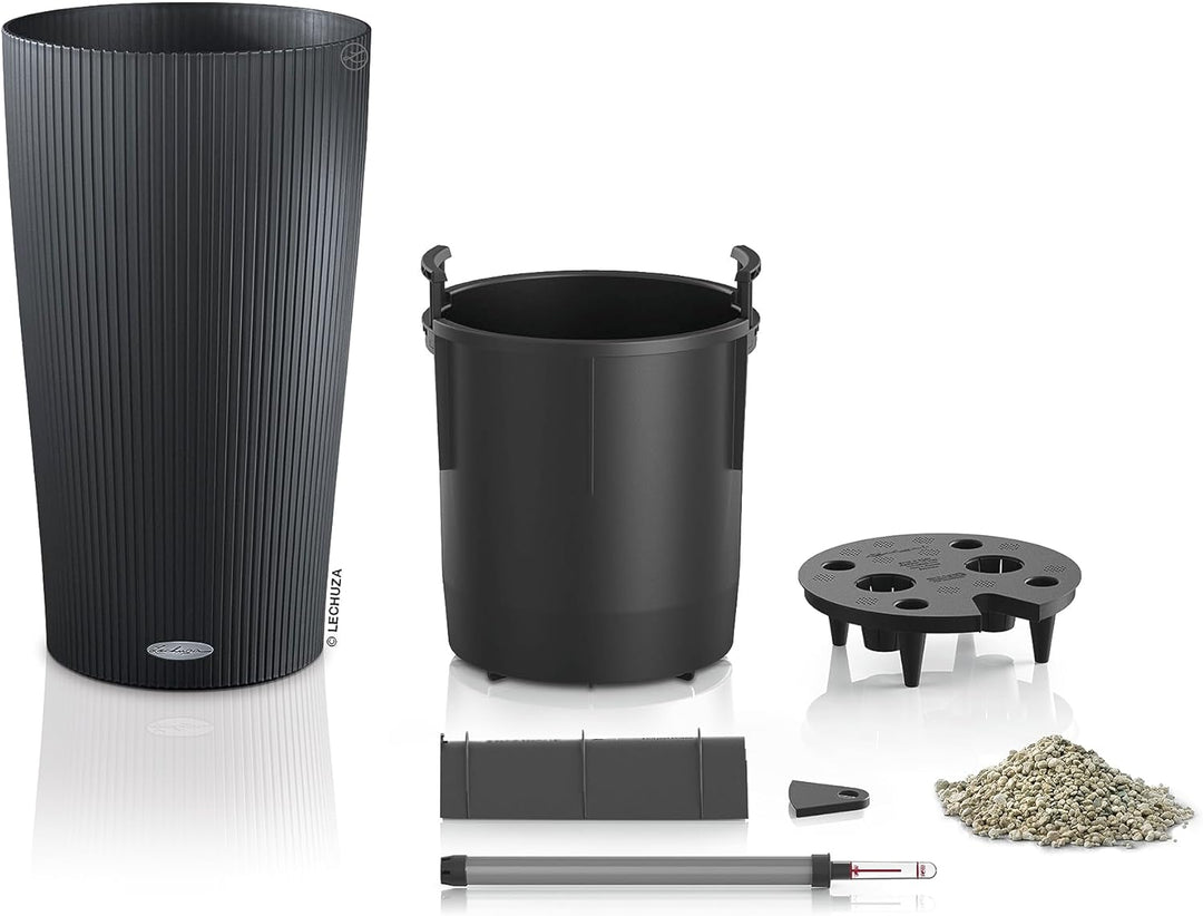 LECHUZA CILINDRO Color 32 schiefergrau 13953 32x32x56 cm Schiefergrau, 32x32x56 cm Schiefergrau