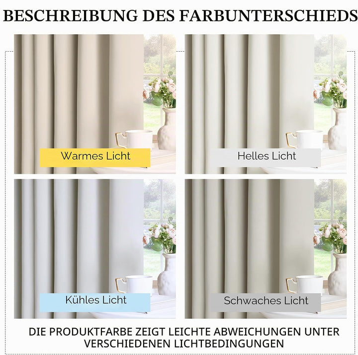 PONY DANCE Gardinen Wohnzimmer Modern Kurz 2 Stücke H 114 x B 132 cm Scheibengardine Blickdicht Verd
