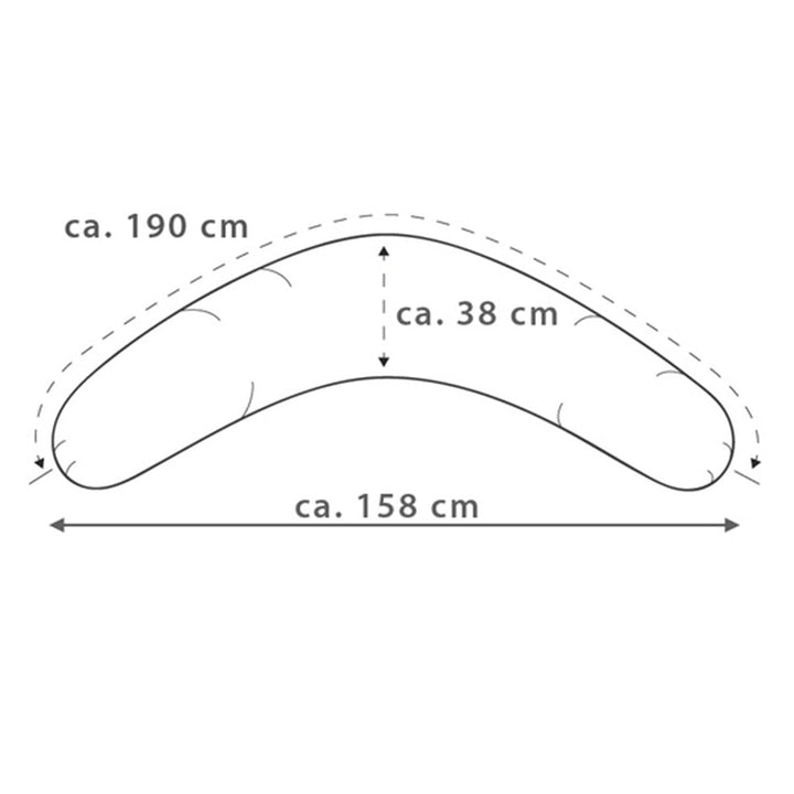 Theraline Stillkissen Das Original 190 cm inkl. Bezug Punkte marsala