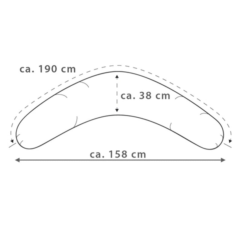 Theraline Stillkissen Das Original 190 cm inkl. Bezug Punkte marsala