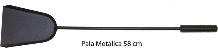 Imex El Zorro 10046 Kamin-Set, quadratisch, Zubehör aus Edelstahl und Blasebalg, 50 x 20 x