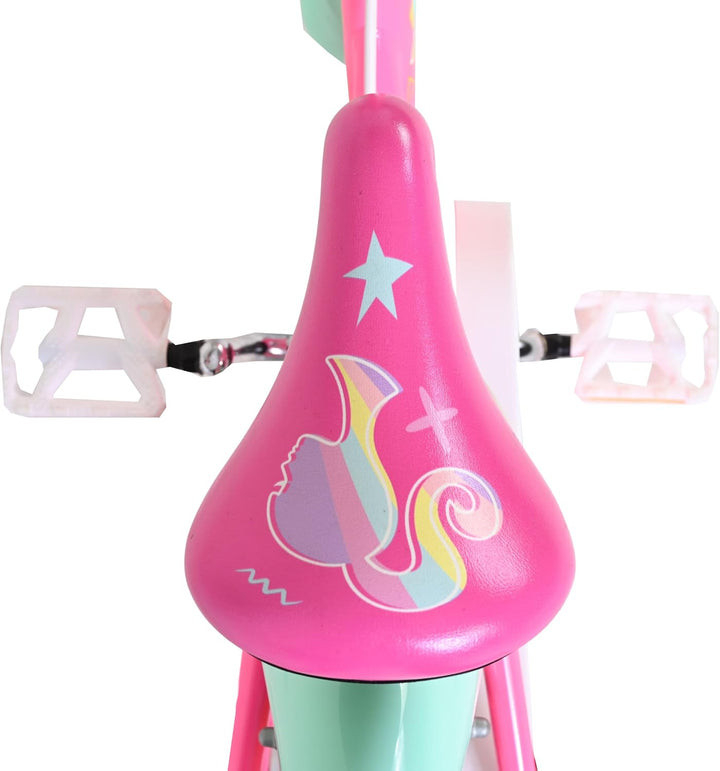 Volare Kinderfahrrad | 3–5 Jahre | Doppelte Handbremse, abnehmbare Stützräder, Pedalreflektoren & Tr