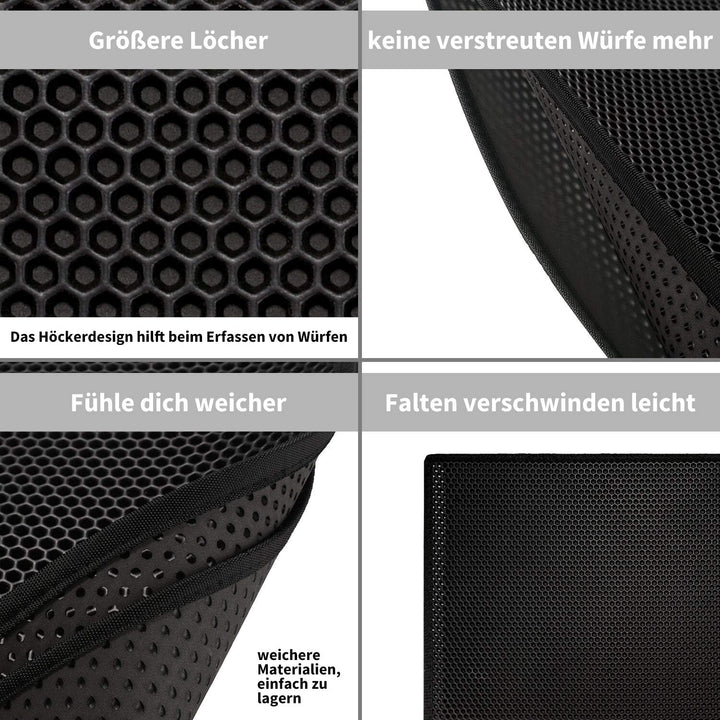 Pieviev Katzenklo Matte, Katzenstreu Matte Katzenklo Unterleger Waben Design Katzenklo Vorleger wass