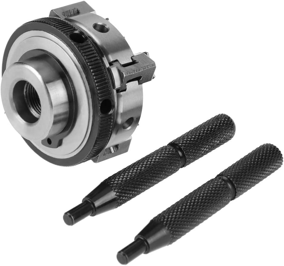 4 Backen umkehrbares selbstzentrierendes Gewinde M14 Mini-Drehfutter K02-50 CNC-Fräser 50 mm (K02-50