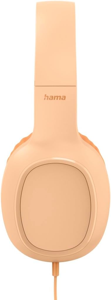 Hama Kopfhörer Fun C, On-Ear, Mikrofon, einseitige Kabelführung, USB-C, Orange, Orange