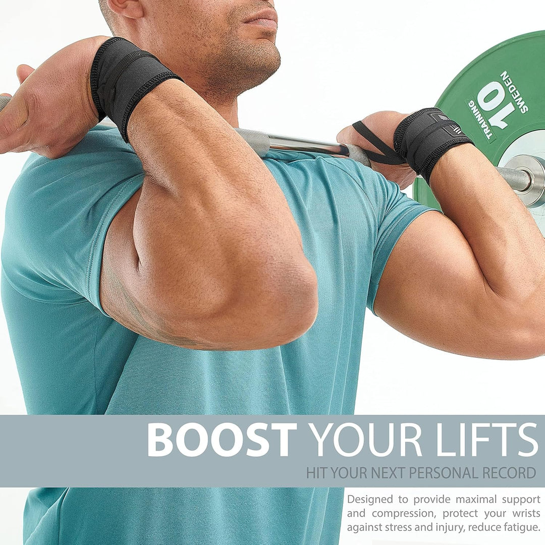 WARM BODY COLD MIND Premium Wrist Wraps für Gewichtheben, Handgelenkstütze für Fitness, Weightliftin