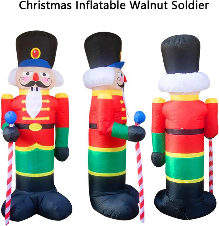 240cm Aufblasbare Weihnachtsdekoration, Nussknacker Soldat Weihnachten Aufblasbare Modell Weihnachts