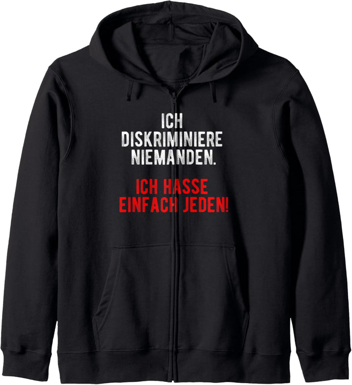 Ich Hasse Jeden, Misanthrop Ich Hasse Menschen, I Hat People Kapuzenjacke