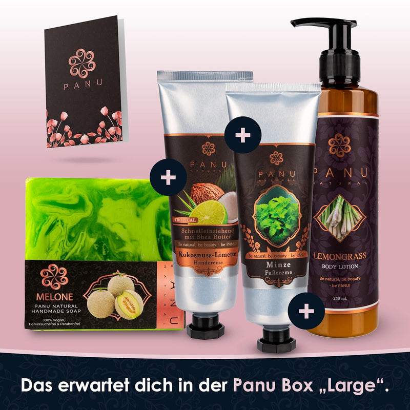 Panu Geschenkset Large - Entspannungs Geschenke für Frauen - Premium Gifts for Women Beauty Box - We