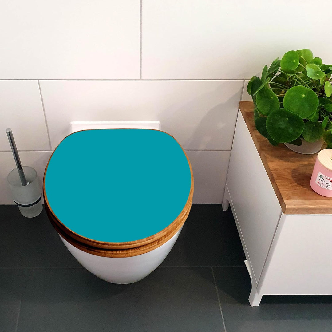 banjado Design WC Sitz Bambus Absenkautomatik 45,8x37,5cm - Toilettendeckel mit Absenkautomatik Holz