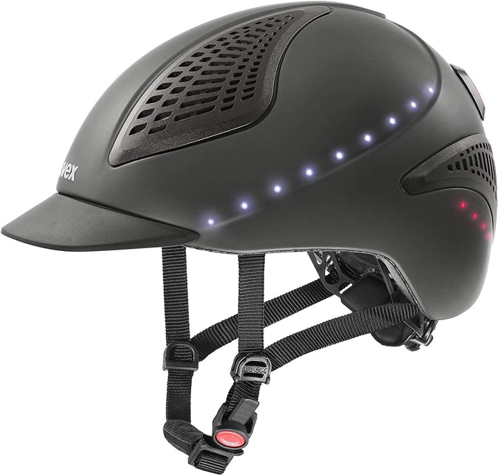 Uvex Reithelm exxential II LED anthrazit 52-55 cm, 52-55 cm